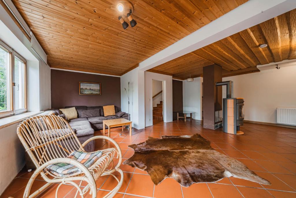 Posezení v ubytování Dachstein Chalet - Mountain view