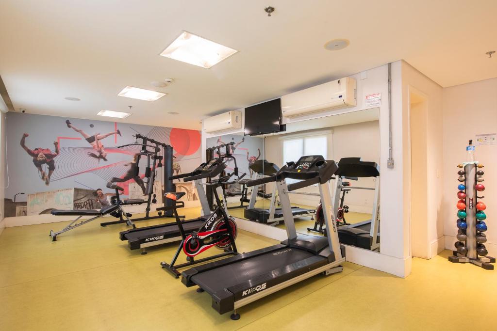 Fitness centrum a/nebo fitness zařízení v ubytování Hotel Nacional Inn Alagoinhas