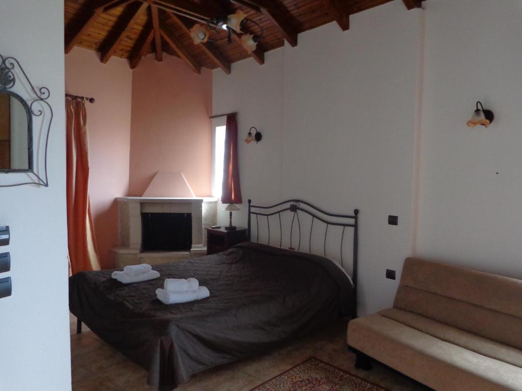 Posezení v ubytování Alonaki Guesthouse