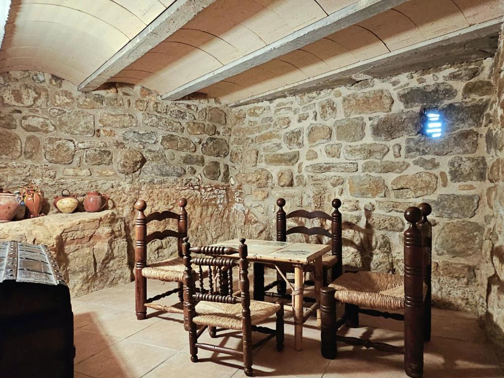 Posezení v ubytování Casa Rural Cal Roseto con jacuzzi