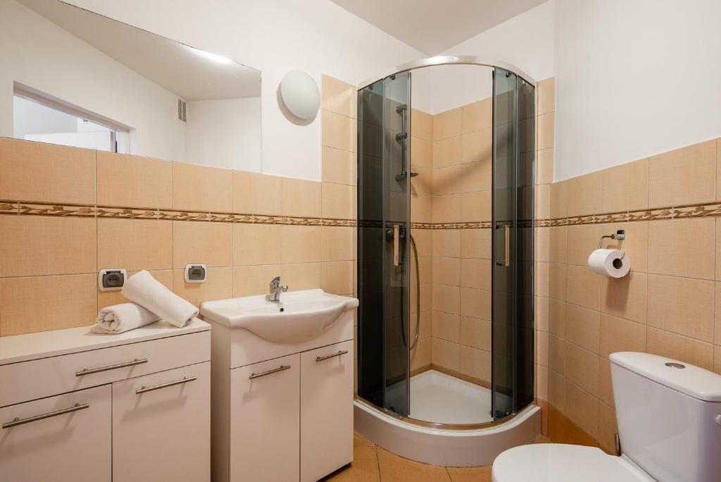 Kúpeľňa v ubytovaní Apartamenty Smrekowa Zakopane