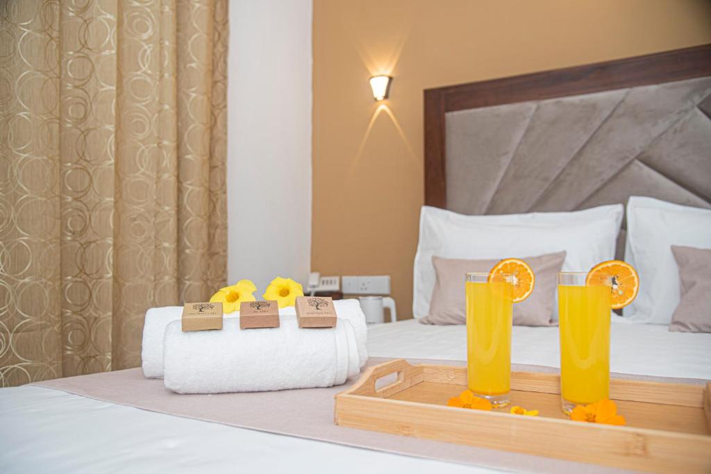 Postel nebo postele na pokoji v ubytování Sky Garden Hotel - KANDY