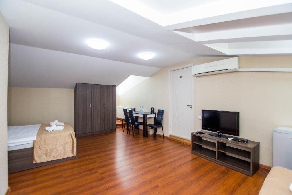 TV a/nebo společenská místnost v ubytování Hotel Care Inn