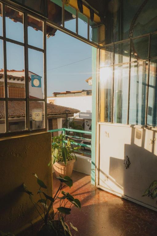 Posezení v ubytování Casa Kraken Hostel