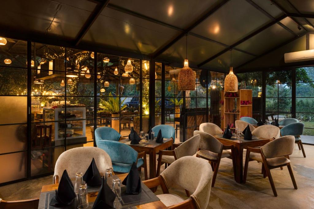 Restaurace v ubytování Dhalaya Resort Udawalawe