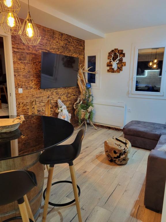 TV a/nebo společenská místnost v ubytování Appartement T2 cosy