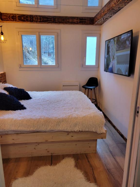 Postel nebo postele na pokoji v ubytování Appartement T2 cosy
