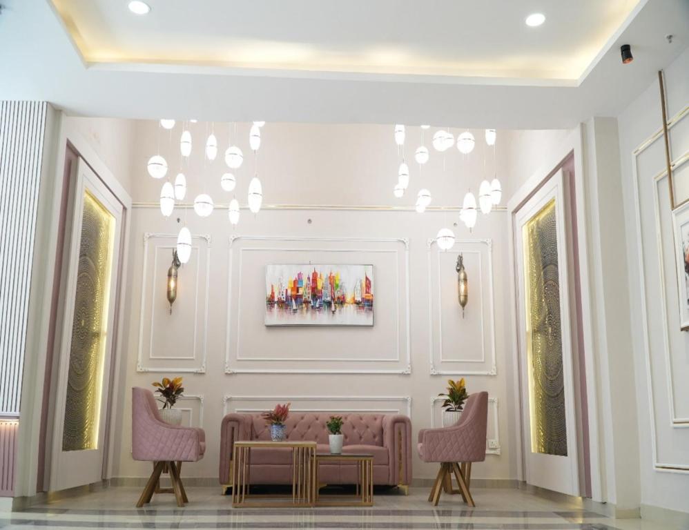 Posezení v ubytování Hotel Nimantrana