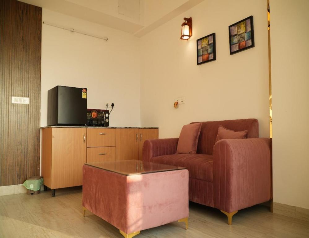 Posezení v ubytování Hotel Nimantrana