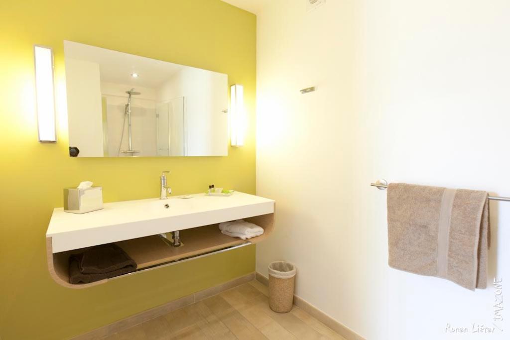 Koupelna v ubytování Hotel Ker Alberte