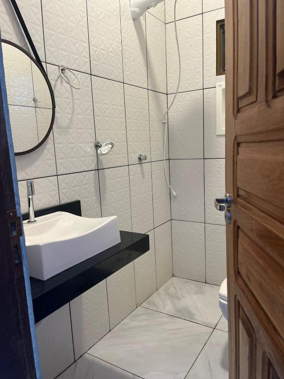 Koupelna v ubytování Hotel Fazenda Bonito