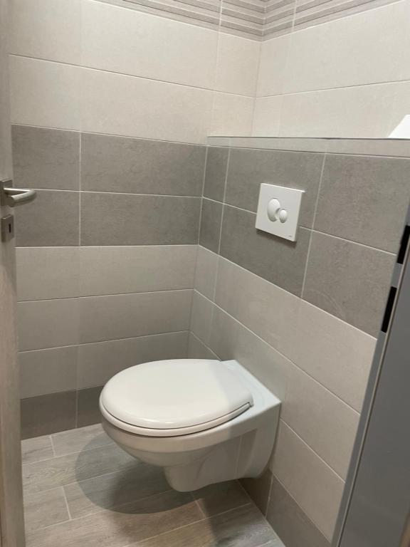 Koupelna v ubytování Apartmancheb