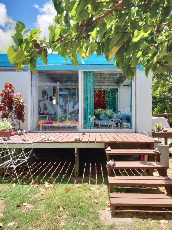 Bungalow les pieds ds l eau, La Maison Bleue - photo 9 - Moorea, Polynésie