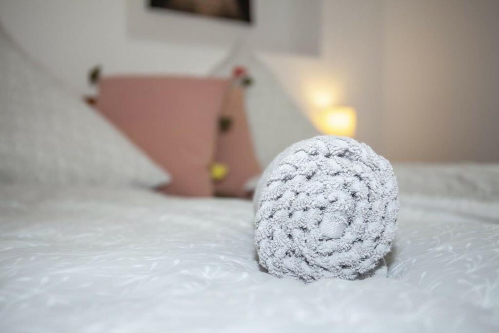 Postel nebo postele na pokoji v ubytování Grape Escape Zell