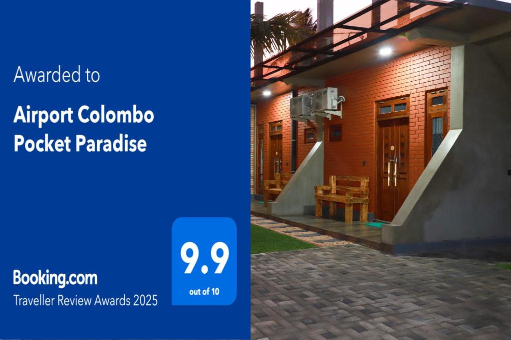 Certifikát, hodnocení, plakát nebo jiný dokument vystavený v ubytování Airport Colombo Pocket Paradise