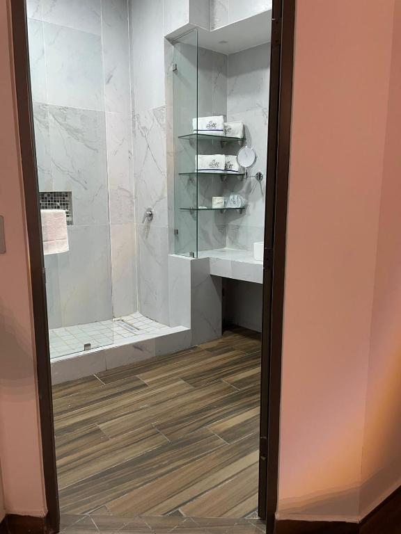 Koupelna v ubytování Hotel ANB Aeropuerto Guadalajara