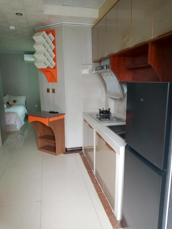 Kuchyň nebo kuchyňský kout v ubytování Baoly Clark Residences
