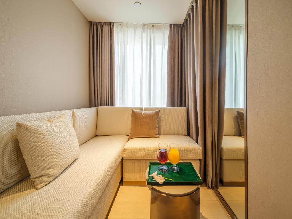 Posezení v ubytování Donghu Collection Hotel