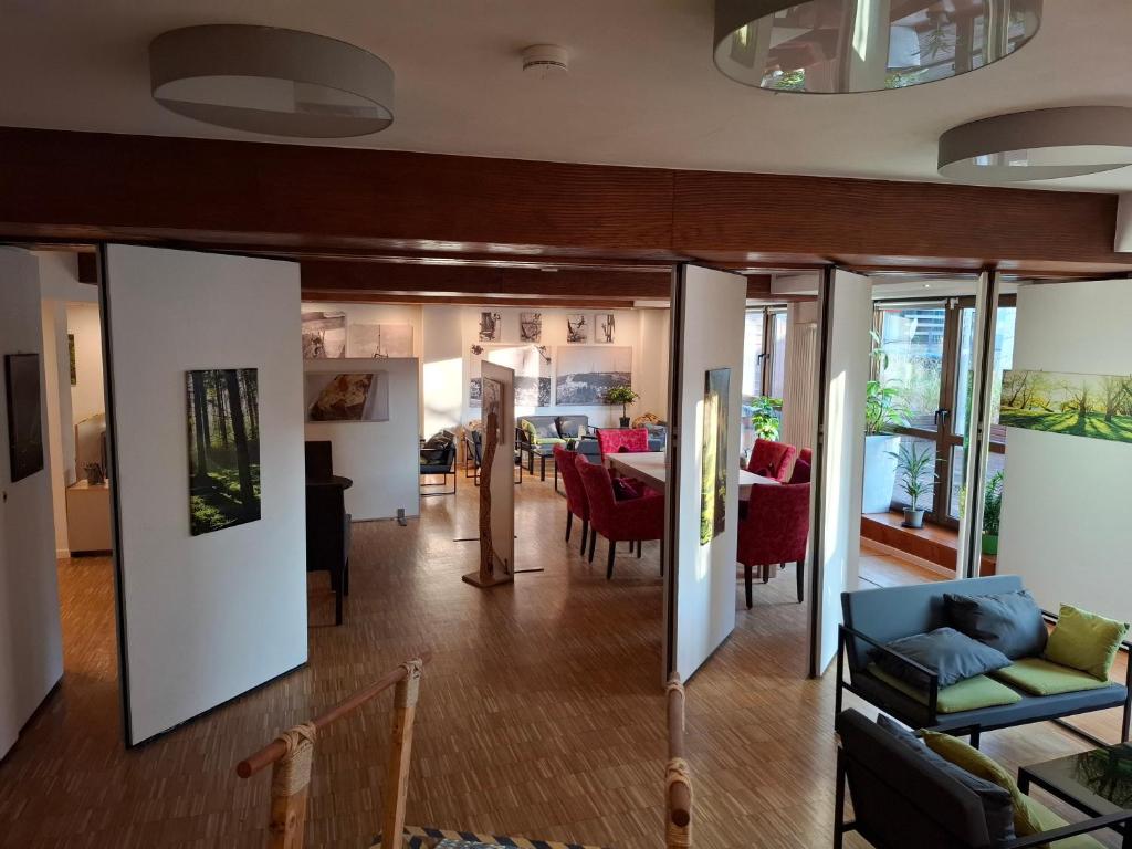 Kuchyň nebo kuchyňský kout v ubytování Hotel Scharfes Eck