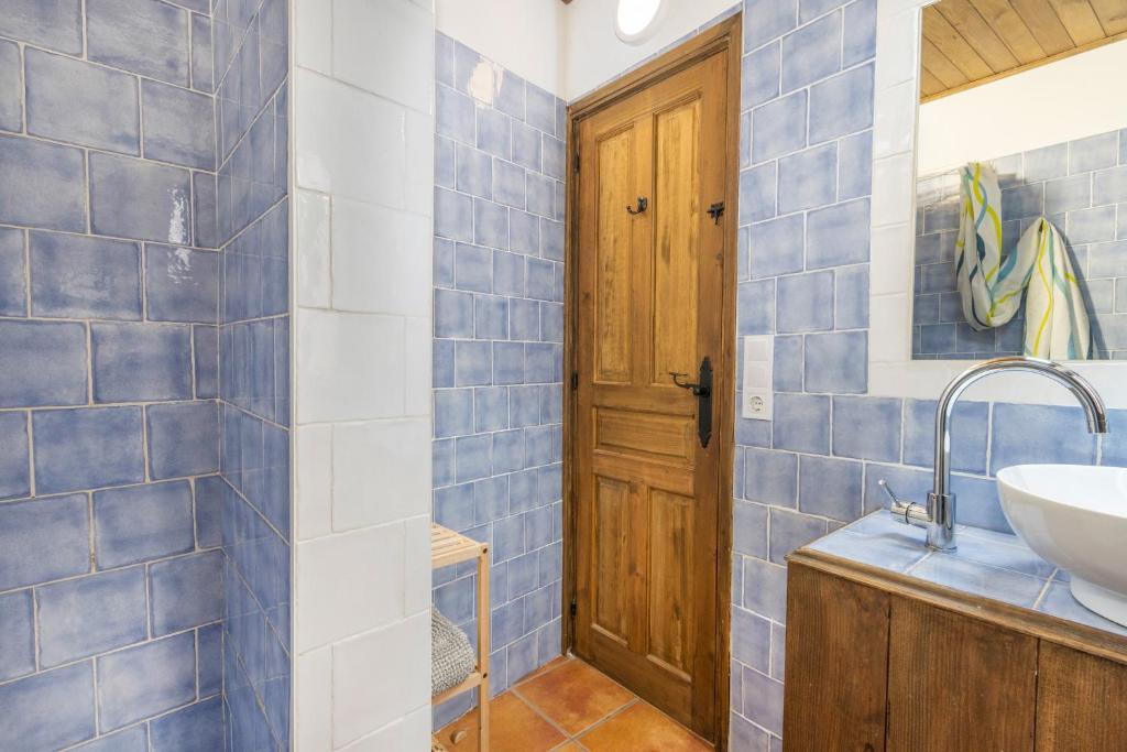 Koupelna v ubytování Casabras Rural