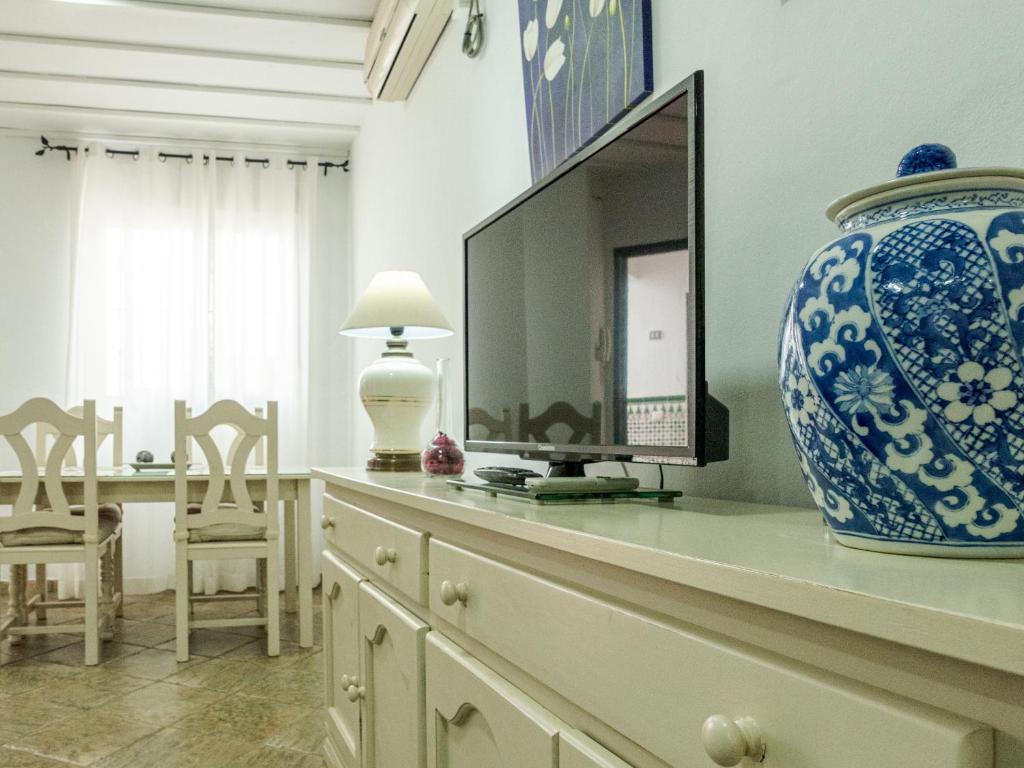 TV a/nebo společenská místnost v ubytování Apartamentos Casamonteymar