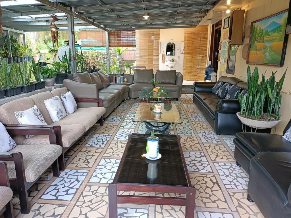 Area tempat duduk di Chacha Homestay & Dormitory