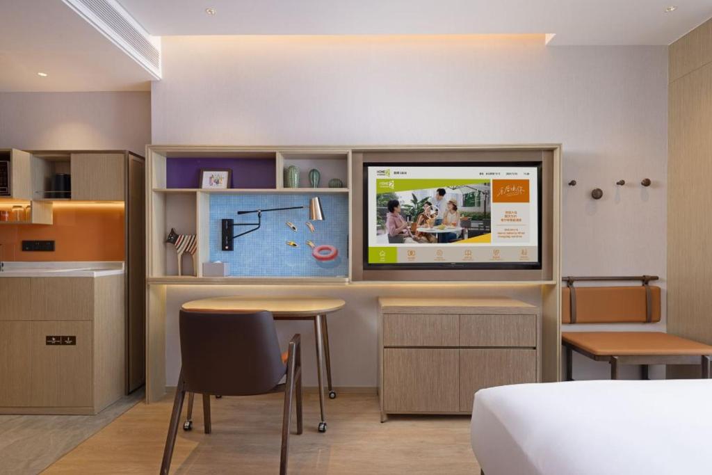 A cozinha ou cozinha compacta de Home2 Suite by Hilton Shenyang Yuhong