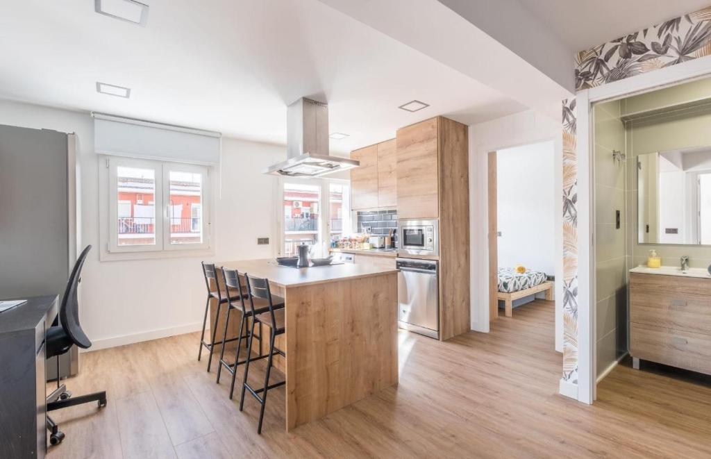 Køkken eller tekøkken på Acogedor apartamento en Leganés