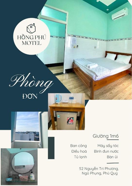 Postel nebo postele na pokoji v ubytování Hồng Phú Motel - Đảo Phú Quý