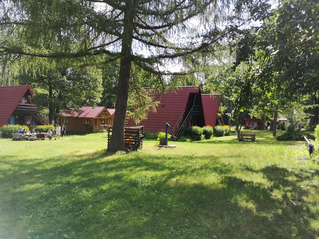 Zahrada ubytování Stanica Wodna PTTK Sorkwity