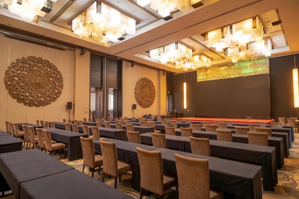 Posezení v ubytování Xicheng International Hotel Guangzhou Sanyuanli Jiangxia Metro Station Branch