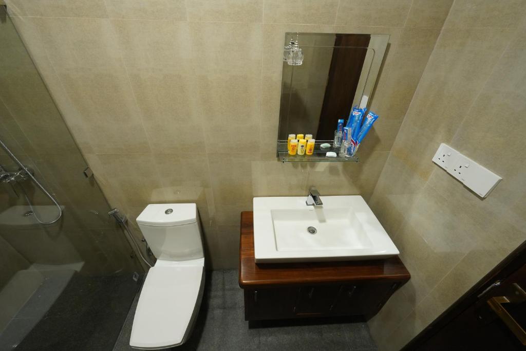 Koupelna v ubytování Hotel Grand Amanee