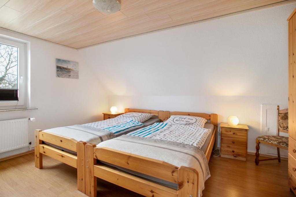 Katil atau katil-katil dalam bilik di Ferienwohnung Horstmann