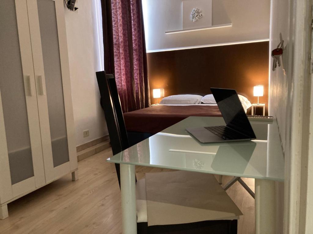 TV a/nebo společenská místnost v ubytování Hotel Indipendenza