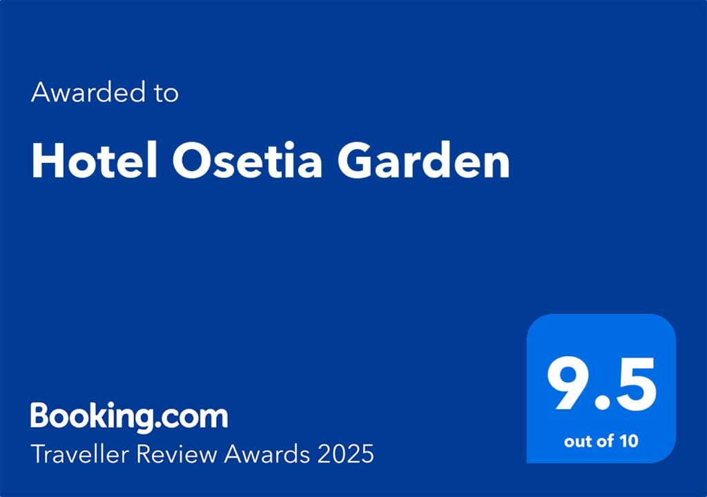 Certifikát, hodnocení, plakát nebo jiný dokument vystavený v ubytování Hotel Osetia Garden