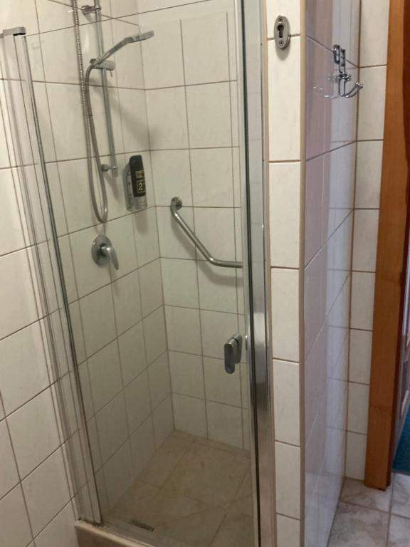Koupelna v ubytování Pension Abbazia