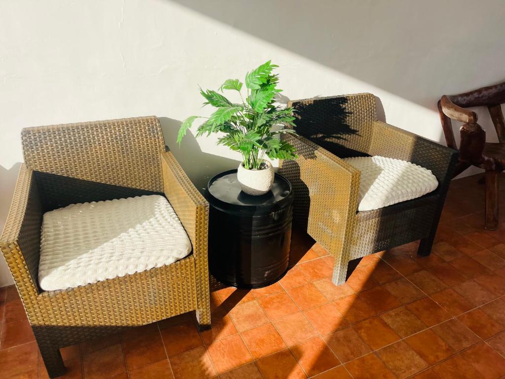 Posezení v ubytování Tequila Sunrise Elyu