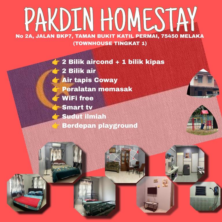 a flyer for a pavilinian homestay event at Pakdin Homestay in Kampong Bukit Katil