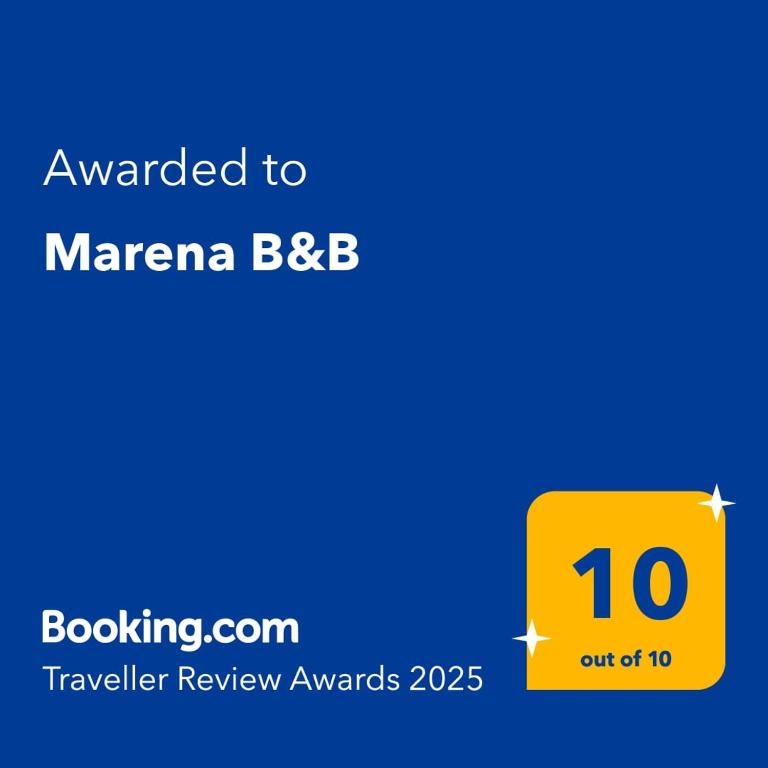 Certifikát, hodnocení, plakát nebo jiný dokument vystavený v ubytování Marena B&B