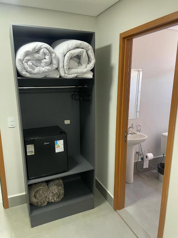Koupelna v ubytování Dicopi Hotel
