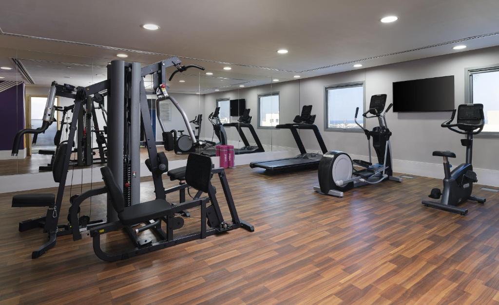 Fitness centrum a/nebo fitness zařízení v ubytování Studio M Muscat