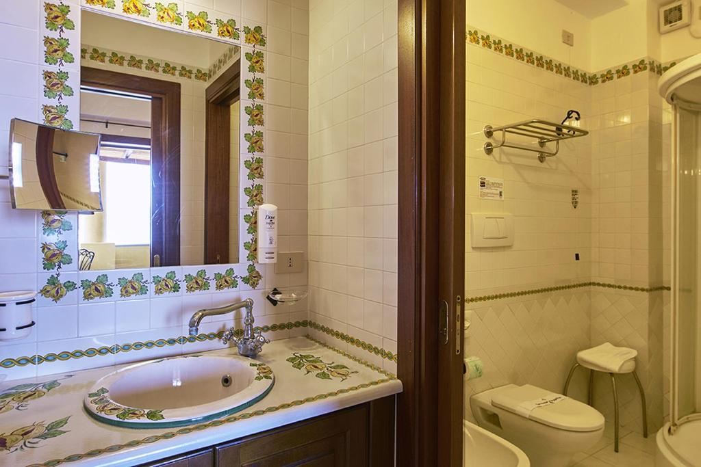 Koupelna v ubytování Hotel A Pinnata