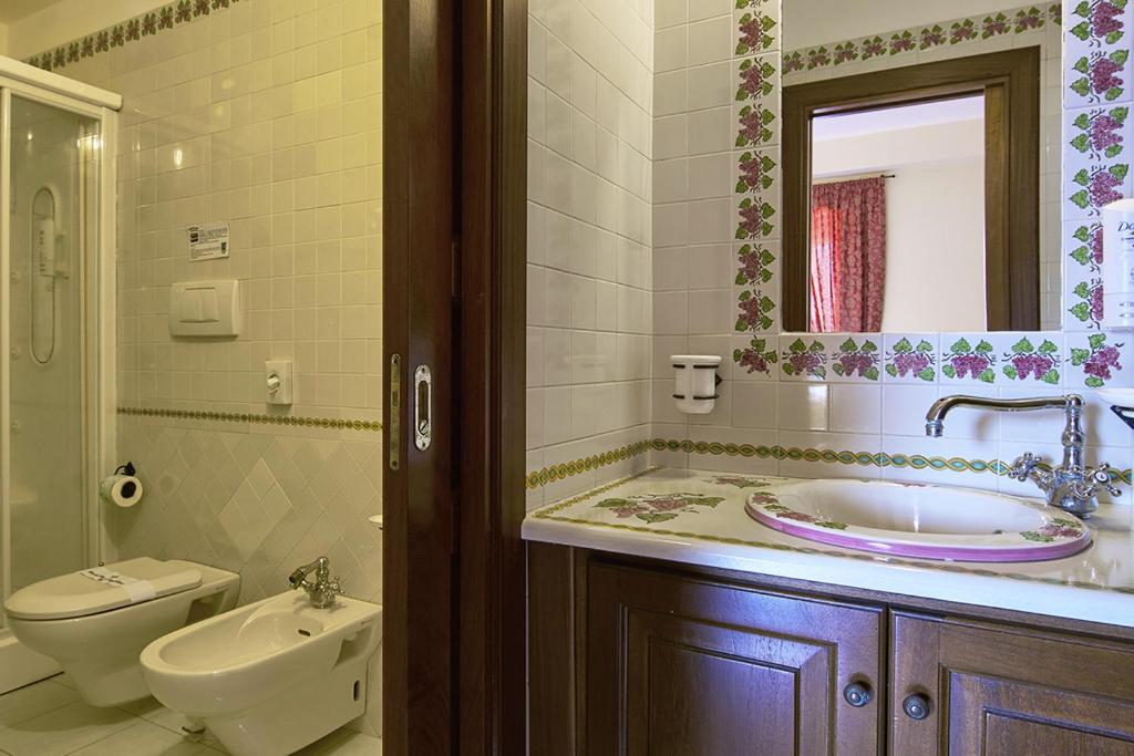 Koupelna v ubytování Hotel A Pinnata