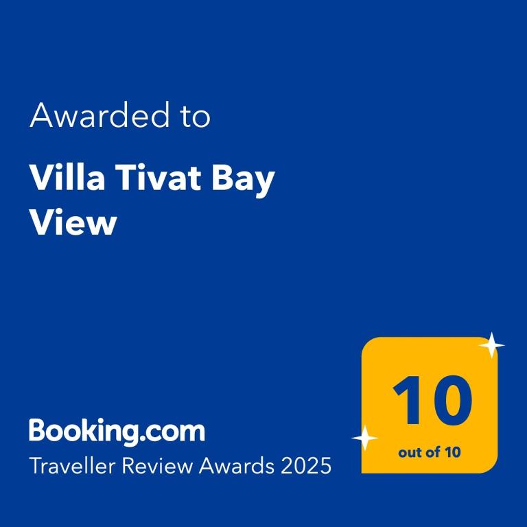 Certifikát, hodnocení, plakát nebo jiný dokument vystavený v ubytování Villa Tivat Bay View
