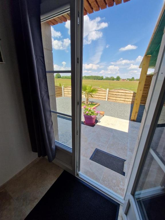 Balkón nebo terasa v ubytování Gîte à la campagne au calme