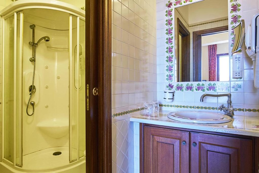Koupelna v ubytování Hotel A Pinnata
