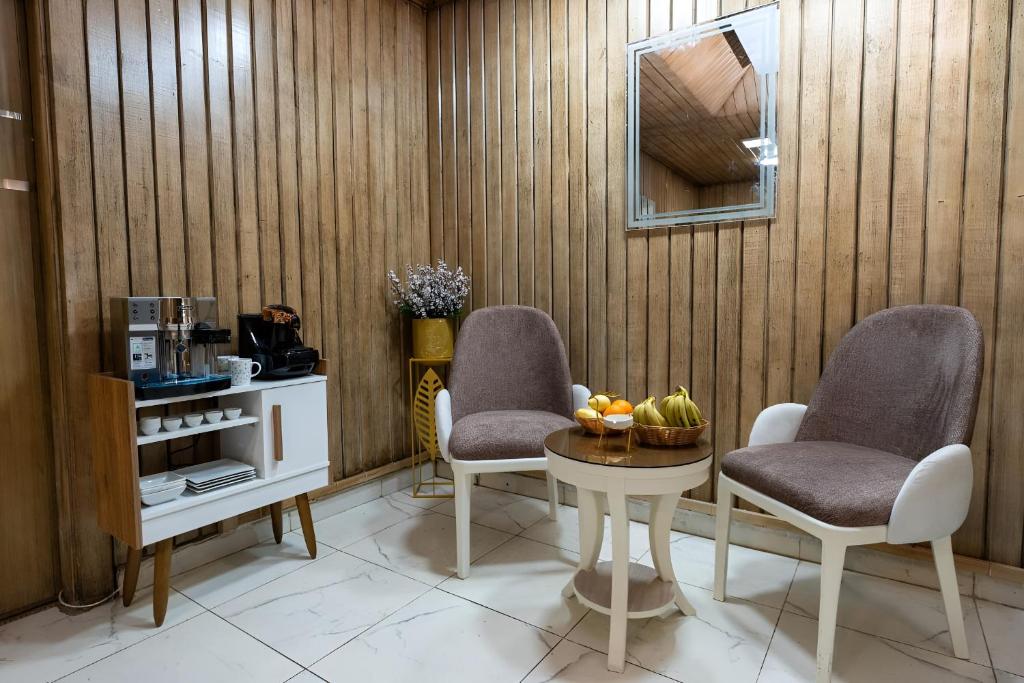 Kuchyň nebo kuchyňský kout v ubytování El Tahrir View Hotel