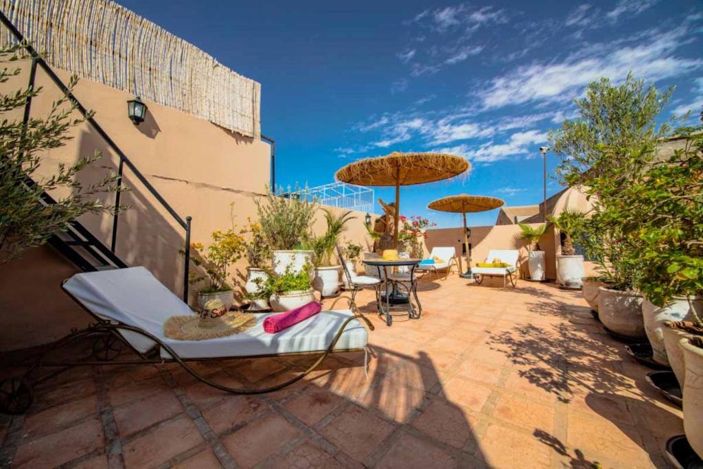Patio nebo venkovní prostory v ubytování Riad 7 Saints