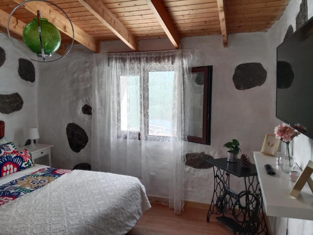 Postel nebo postele na pokoji v ubytování Sol y campo Javier