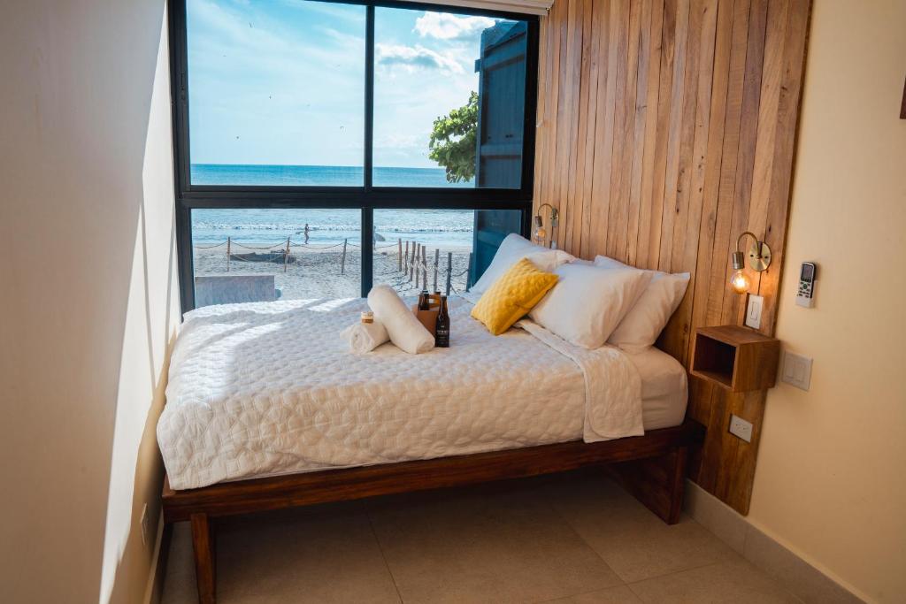 Postel nebo postele na pokoji v ubytování Wao Beach Venao